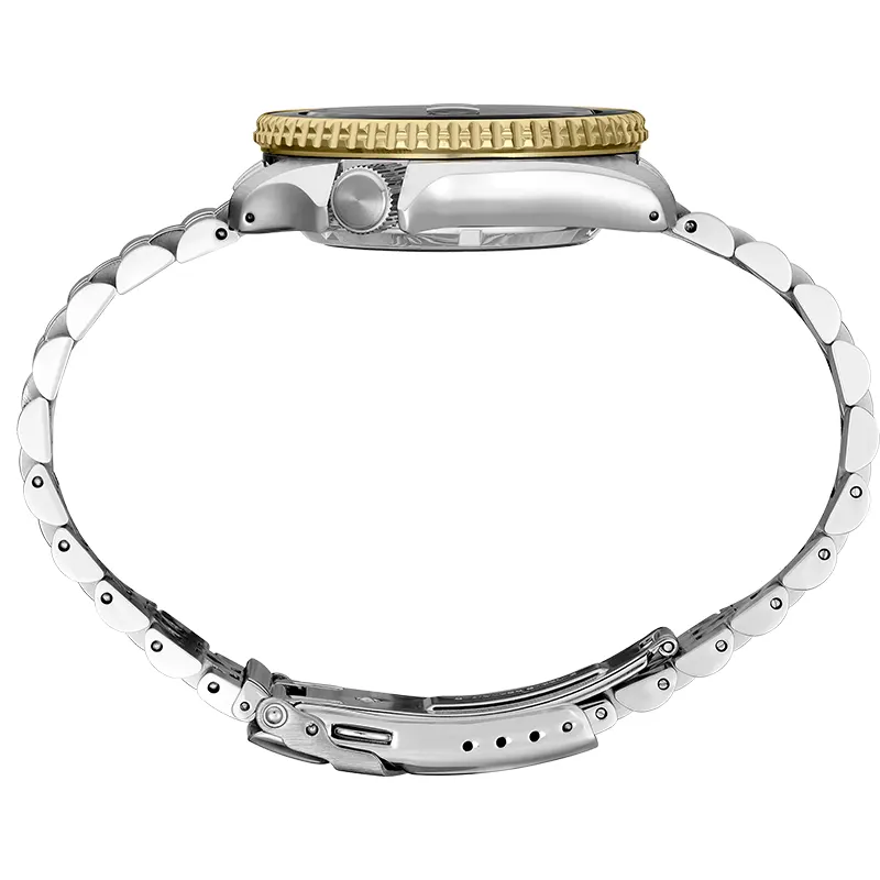 Seiko 5 Sports GMT Two-tone Gold Bezel Men’s Watch | SSK021J1